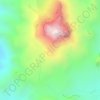 Hoggar Mountains topographic map, elevation, terrain