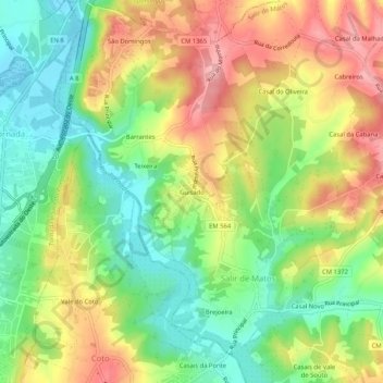 Guisado topographic map, elevation, terrain