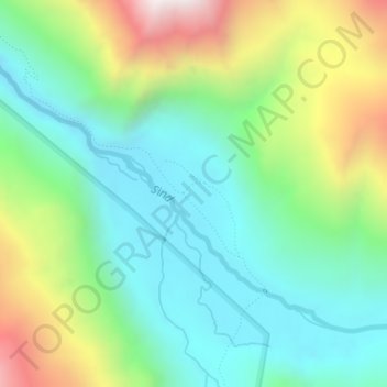 Panchtarni topographic map, elevation, terrain