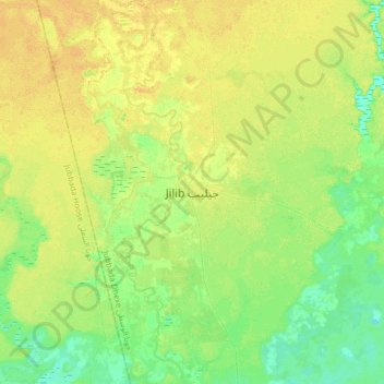 Jilib topographic map, elevation, terrain
