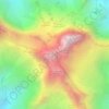 Pico Simón Bolívar topographic map, elevation, terrain