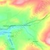 Laneshaw Bridge topographic map, elevation, terrain