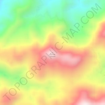 Tanete Utusan topographic map, elevation, terrain