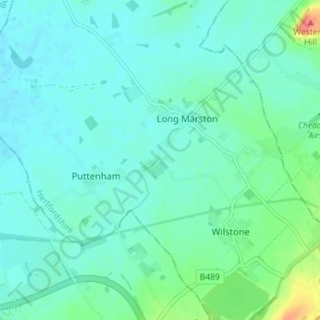 Astrope topographic map, elevation, terrain