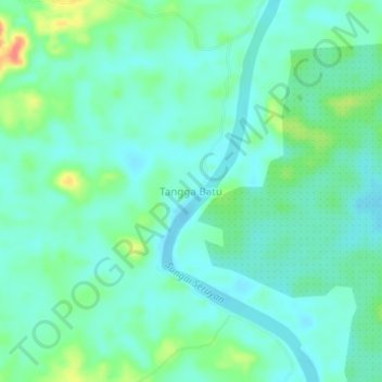 Tangga Batu topographic map, elevation, terrain
