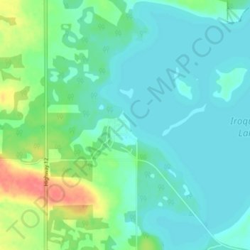 Pelican Cove topographic map, elevation, terrain