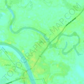 Sadipur topographic map, elevation, terrain