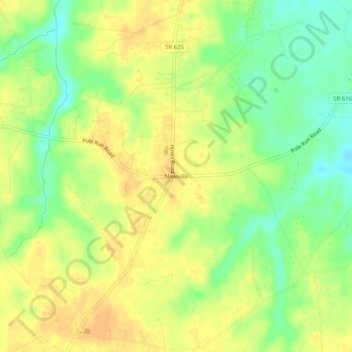 Newville topographic map, elevation, terrain