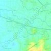 Minien West topographic map, elevation, terrain