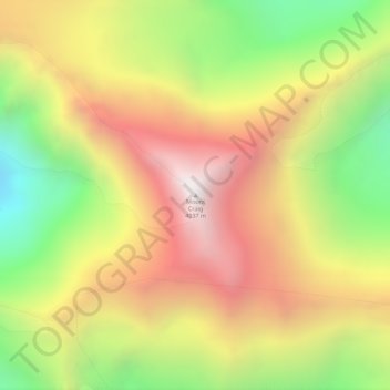 Mount Craig topographic map, elevation, terrain