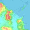Hahei topographic map, elevation, terrain