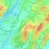 Begby topographic map, elevation, terrain