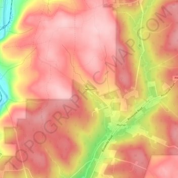 Owltown topographic map, elevation, terrain