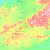 Upata topographic map, elevation, terrain