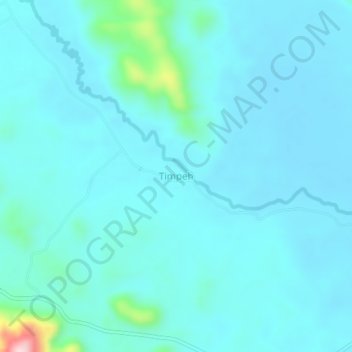Timpeh topographic map, elevation, terrain