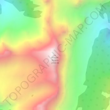 Mount Bisaro topographic map, elevation, terrain