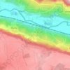 Montvoisin topographic map, elevation, terrain