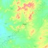 Zhengxiangbai Banner topographic map, elevation, terrain