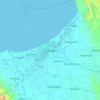 Dagupan topographic map, elevation, terrain