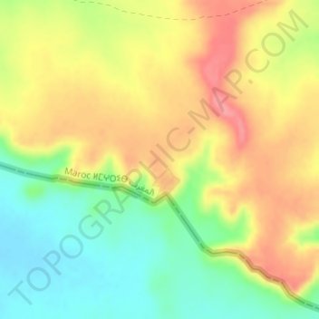 H 16 topographic map, elevation, terrain
