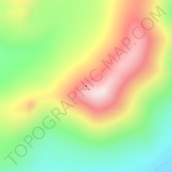 Lauca topographic map, elevation, terrain