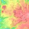 poggio del castagno topographic map, elevation, terrain