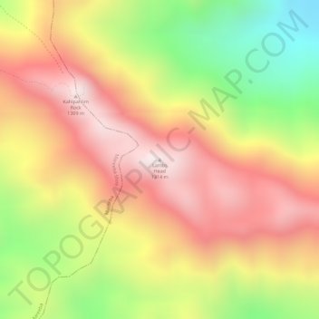 Lambs Head topographic map, elevation, terrain