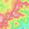 Ramat Rahel topographic map, elevation, terrain