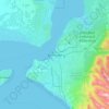 Anchorage topographic map, elevation, terrain