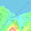 Ballycastle topographic map, elevation, terrain