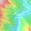 Roc per Var topographic map, elevation, terrain