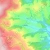 Combe topographic map, elevation, terrain