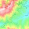 Limni topographic map, elevation, terrain