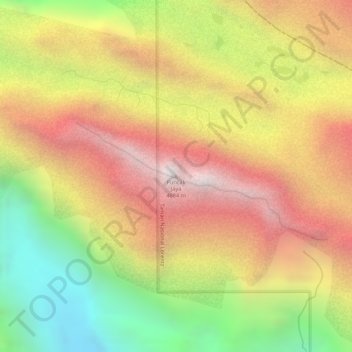 Puncak Jaya topographic map, elevation, terrain