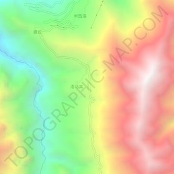 Bagu topographic map, elevation, terrain