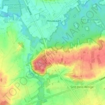 Roeselberg topographic map, elevation, terrain