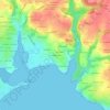Goueled al Lenn topographic map, elevation, terrain