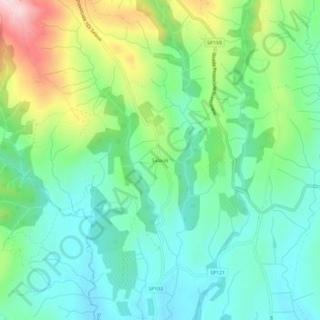 Salaioli topographic map, elevation, terrain