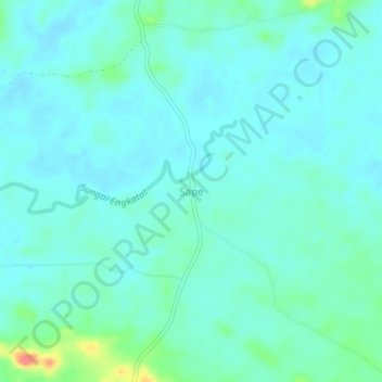Sape topographic map, elevation, terrain