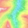 Le Pont topographic map, elevation, terrain