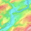 Xhignesse topographic map, elevation, terrain