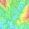 Hønefoss topographic map, elevation, terrain
