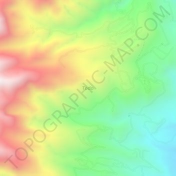 Todo topographic map, elevation, terrain