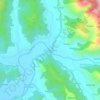 Chaukhutia topographic map, elevation, terrain