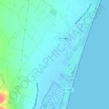 La Cadrona topographic map, elevation, terrain