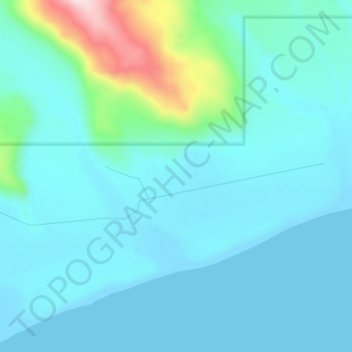 Umnak topographic map, elevation, terrain