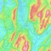 Chambéry topographic map, elevation, terrain