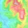 Fontette topographic map, elevation, terrain