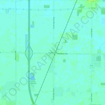 Dunbridge topographic map, elevation, terrain