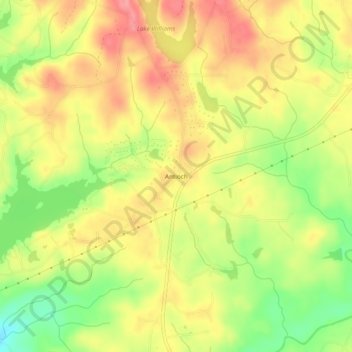 Antioch topographic map, elevation, terrain